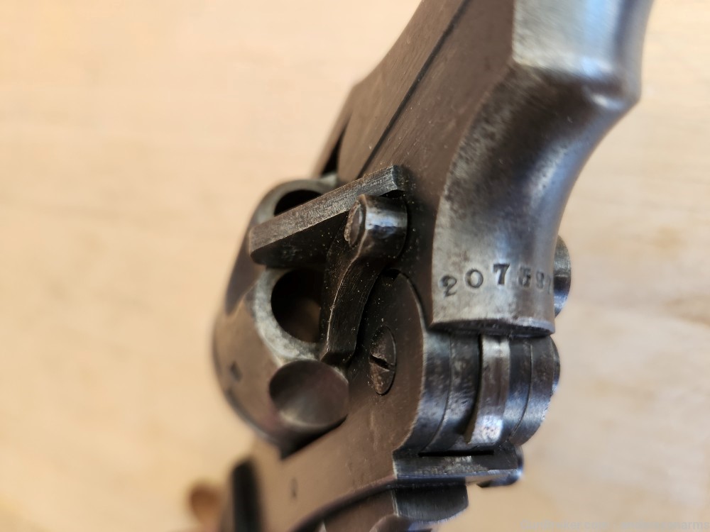 Webley MkVI revolver, unshaven 455 cylinder, great bore/markings, penny-img-16