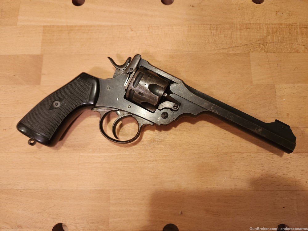 Webley MkVI revolver, unshaven 455 cylinder, great bore/markings, penny-img-0