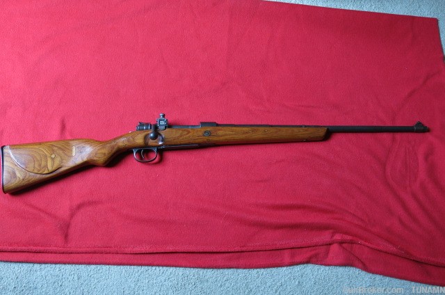 Mauser 98K Sporterized Rifle 8mm Mauser Eagle Proof bcd 45 C&R OK Cheep-img-0
