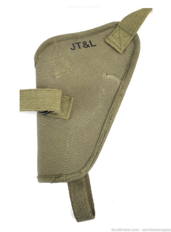 US M3 Victory Revolver Canvas Shoulder Holster with Loops OD -img-1