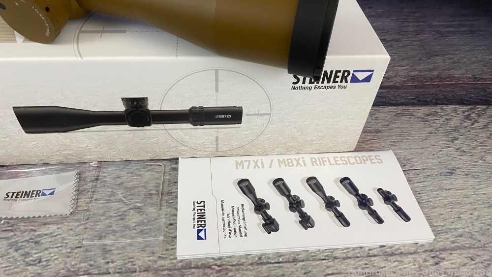 STEINER scope M7Xi 4-28x56 8720-MSR2 reticle Coyote Brown with extra items-img-4