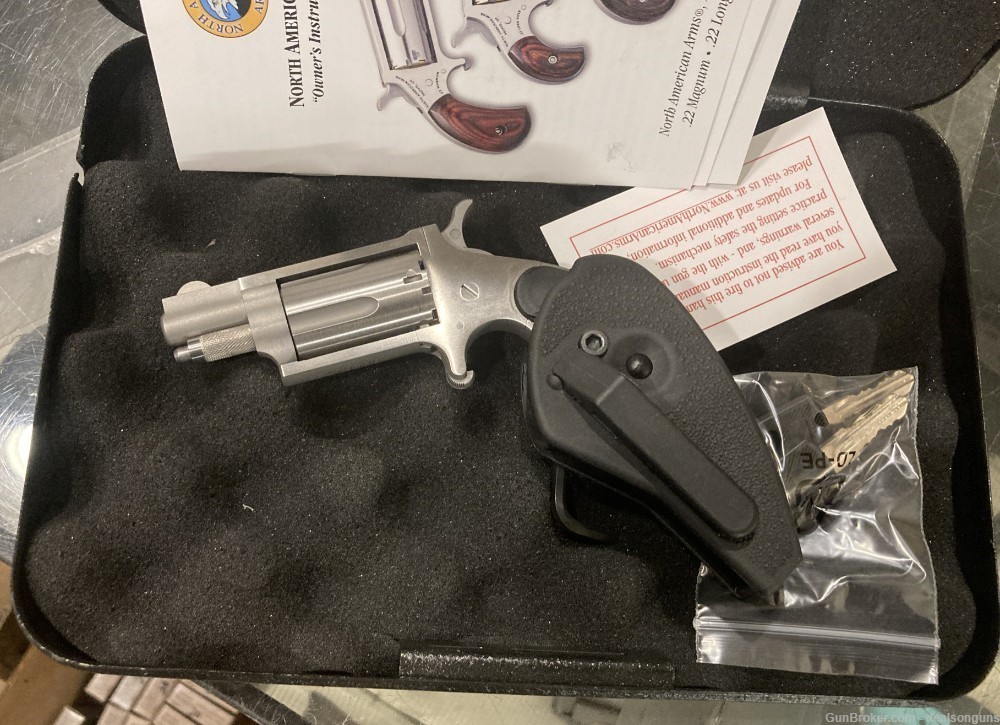 NAA 22 magnum revolver model NAA-22MS-HG w/lock box NIB(no card fees added)-img-2