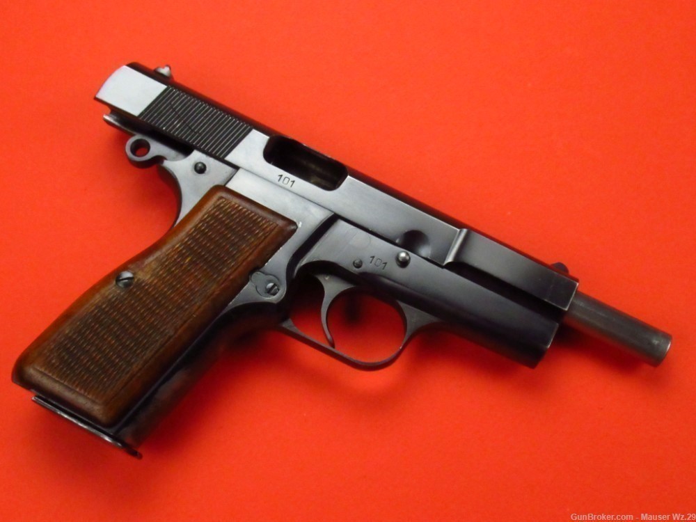 Rare 1948  Browning Hi Power Belgian pistol 9mm Luger P38 Mauser FN Herstal-img-54