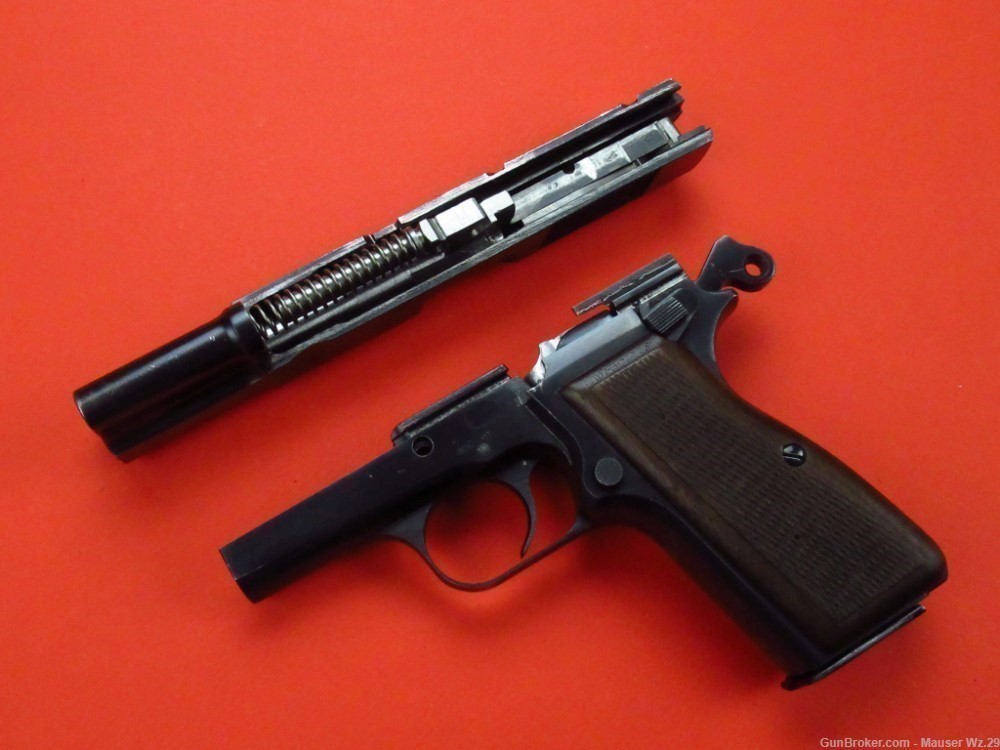 Rare 1948  Browning Hi Power Belgian pistol 9mm Luger P38 Mauser FN Herstal-img-58
