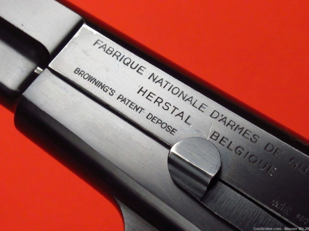 Rare 1948  Browning Hi Power Belgian pistol 9mm Luger P38 Mauser FN Herstal-img-10