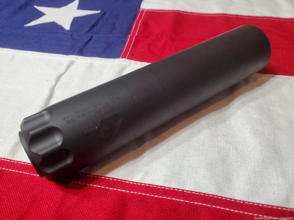 LIKE NEW DEMO WILSON COMBAT QUELL 5.56 SILENCER SUPPRESSOR STAINLESS-img-0