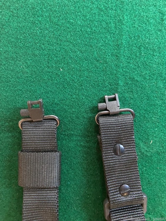 Rifle black nylon sling with quick detach swivels-img-2