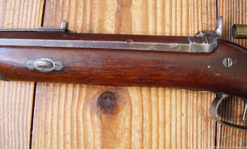 Civil War Era .40 Cal. Target Rifle by Nelson Lewis of Troy, New York-img-4
