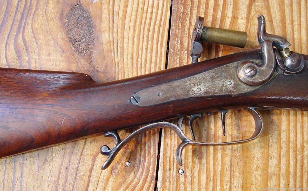 Civil War Era .40 Cal. Target Rifle by Nelson Lewis of Troy, New York-img-18