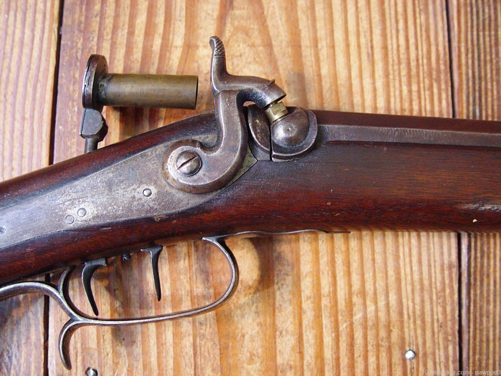 Civil War Era .40 Cal. Target Rifle by Nelson Lewis of Troy, New York-img-19