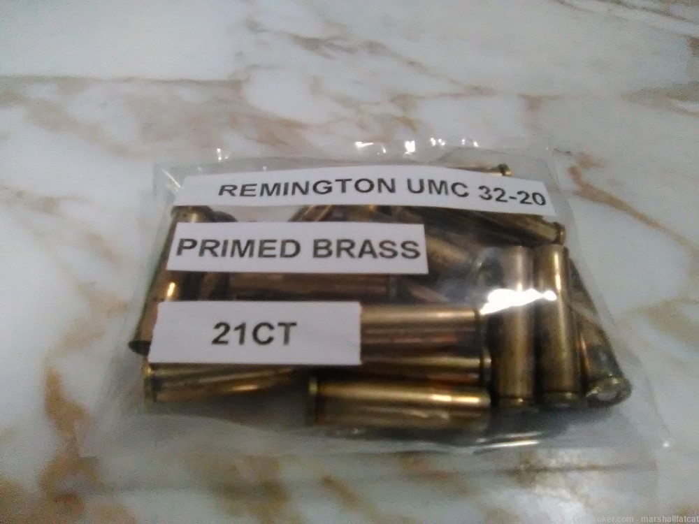 Remington 32-20 Rem-UMC Head Stamp Primed Brass Cases 21ct-img-0