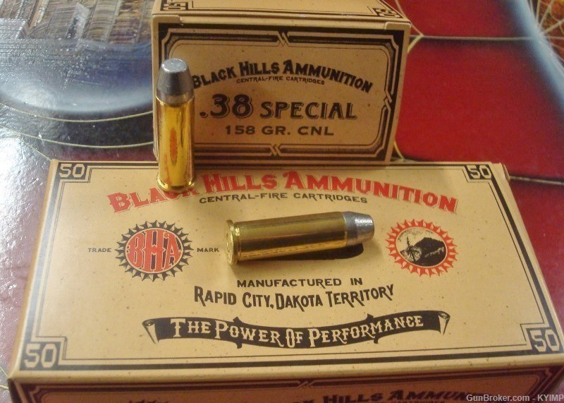 200 BLACK HILLS 38 Special 158 grain CNL NEW COWBOY ACTION ammunition-img-0