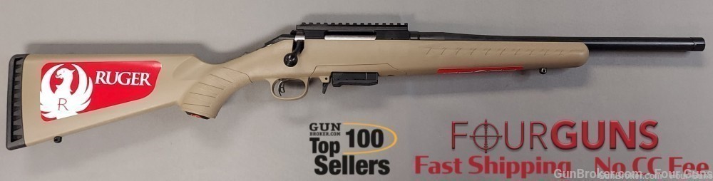 Ruger American Ranch 7.62x39mm Bolt-Action Rifle FDE 16.12" 16976-img-0