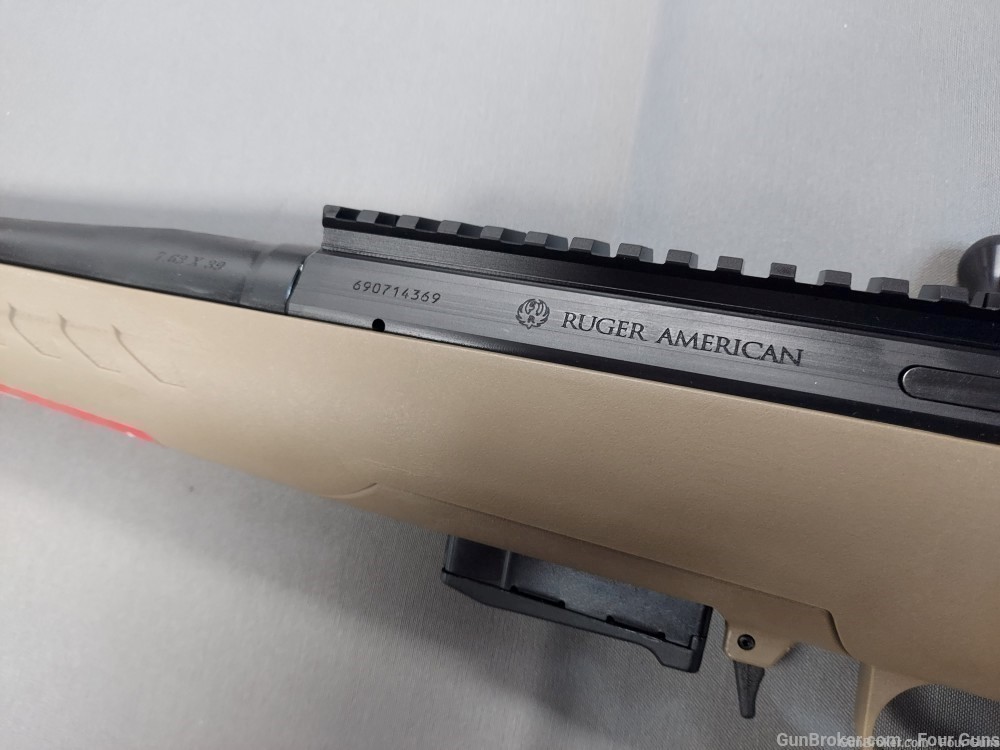 Ruger American Ranch 7.62x39mm Bolt-Action Rifle FDE 16.12" 16976-img-4