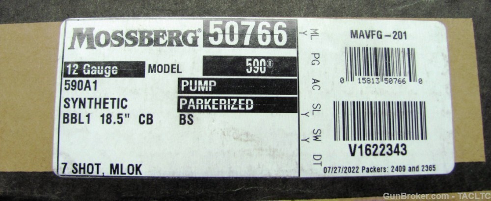 MOSSBERG 590A1 TACTICAL 12 GA W/MLOK FOREGRIP STEEL TRIGGER GUARD NIB -img-14
