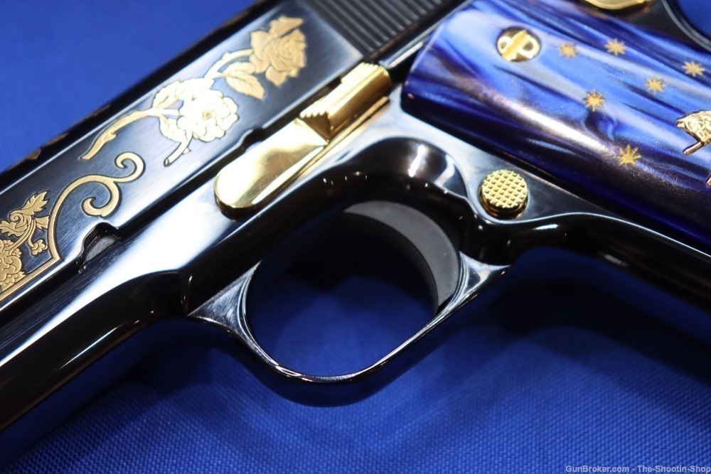 Colt 1911 LADY OF GUADALUPE Pistol 38 SUPER 1 of 300 Mexico GOLD ENGRAVED-img-12