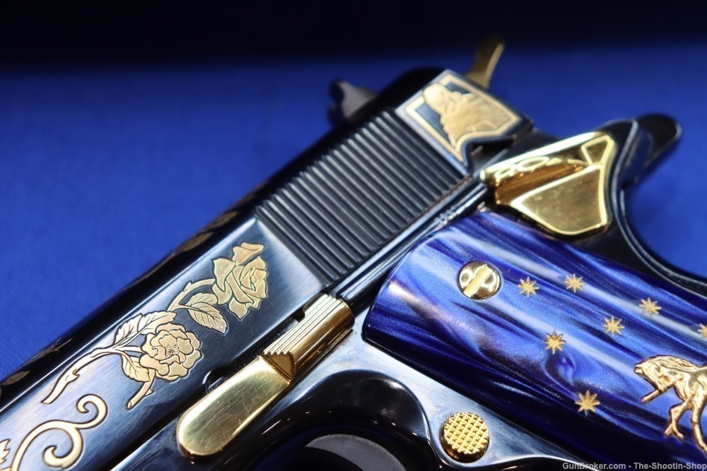 Colt 1911 LADY OF GUADALUPE Pistol 38 SUPER 1 of 300 Mexico GOLD ENGRAVED-img-7