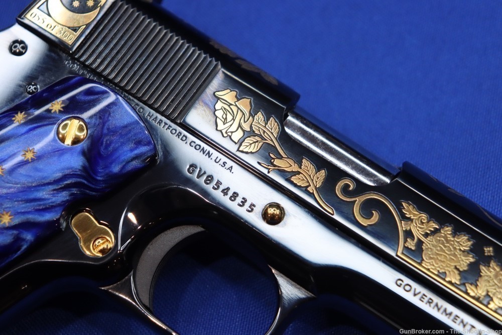 Colt 1911 LADY OF GUADALUPE Pistol 38 SUPER 1 of 300 Mexico GOLD ENGRAVED-img-17