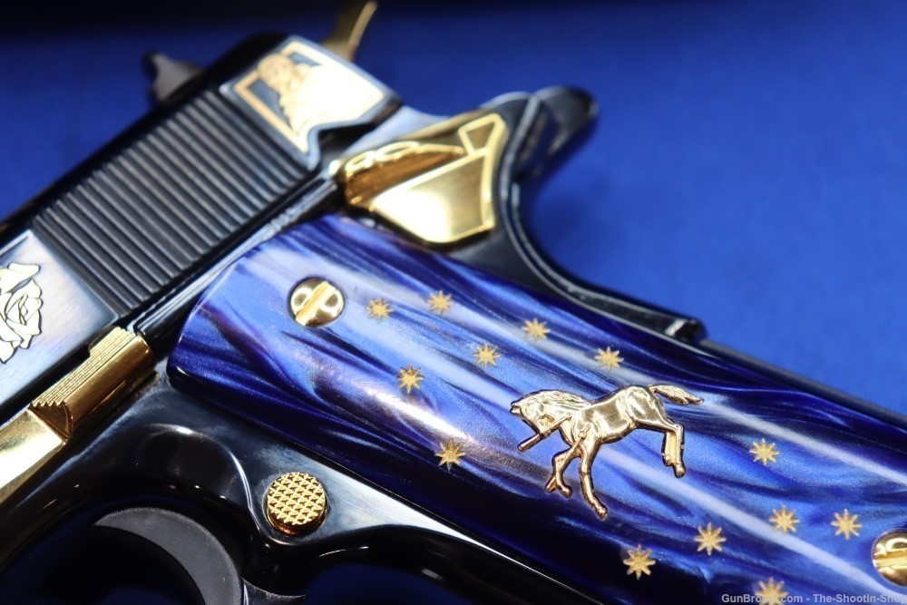 Colt 1911 LADY OF GUADALUPE Pistol 38 SUPER 1 of 300 Mexico GOLD ENGRAVED-img-9