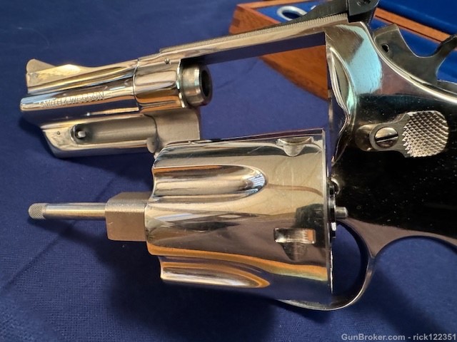 Smith & Wesson Model 27-2. Nickel plated, 3 1/2” barrel.-img-8