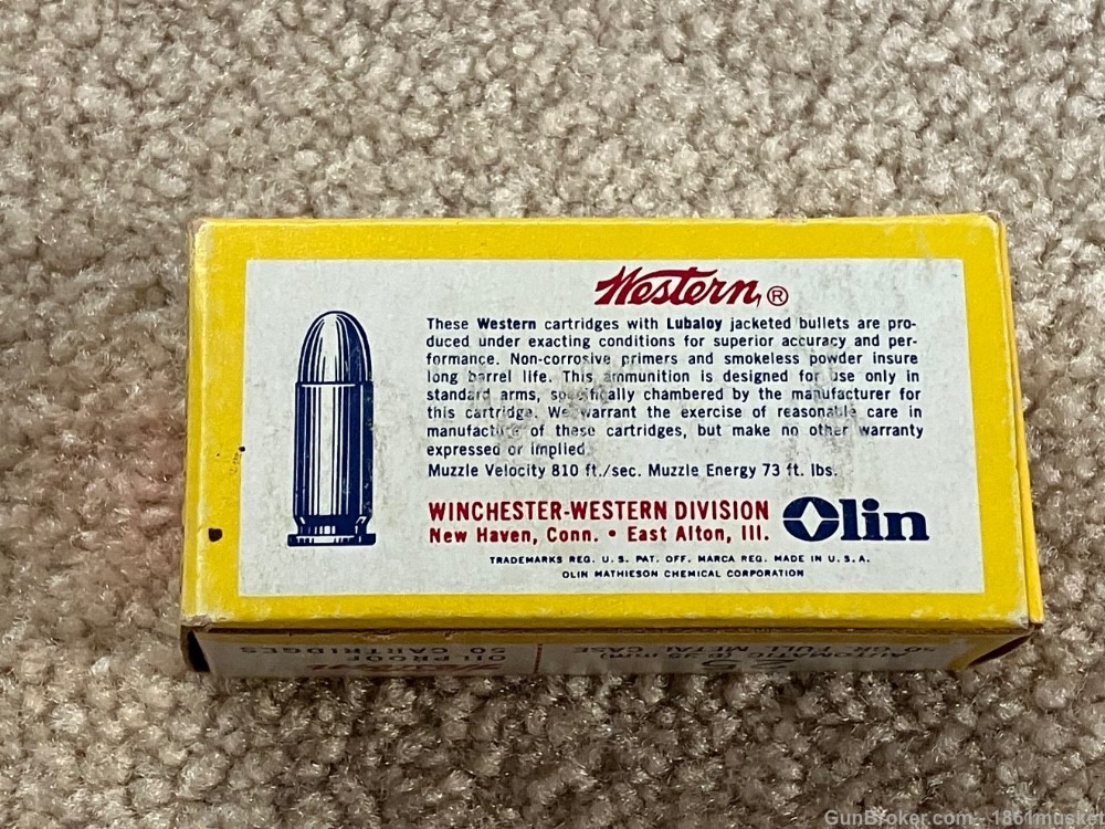 Vintage Winchester Super X .25 auto pistol ammo 50 rd box NOS-img-3