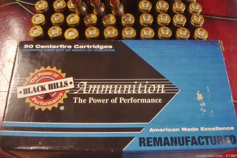 100 BLACK HILLS .223 H.P. 52 grain MATCH brass cased ammunition-img-3