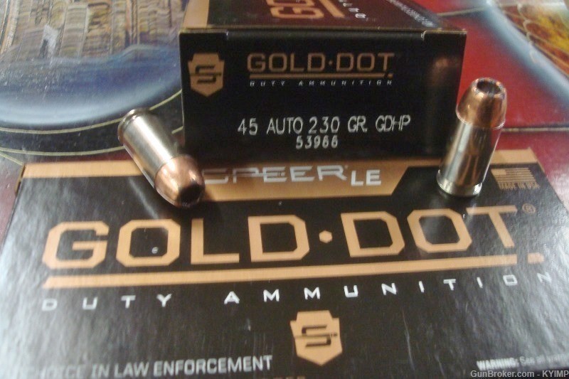 100 Speer Gold Dot .45 acp 230 gr GDHP NEW ammo Hollow Point 53966-img-0
