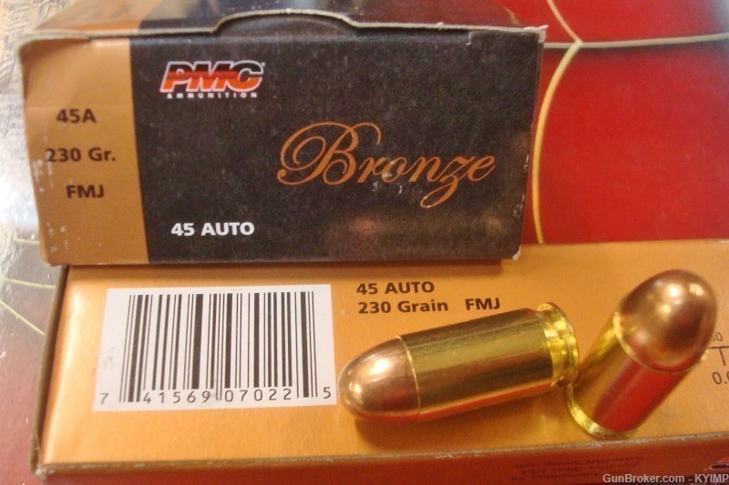 1,000 PMC .45 acp FMJ 230 grain 45A new Brass Ammunition-img-4