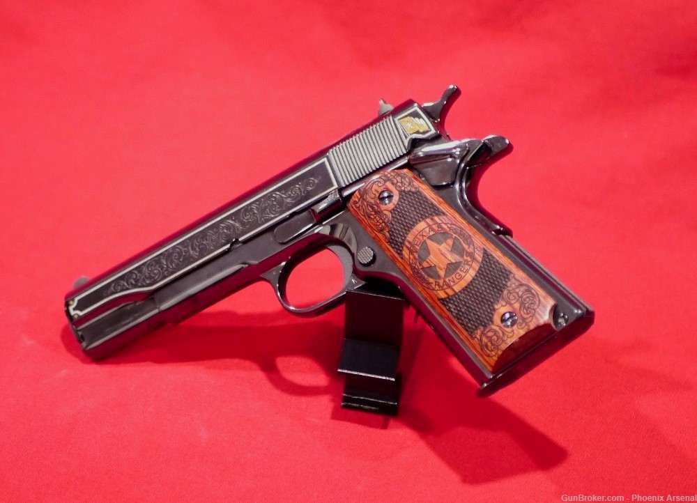 RARE Texas Ranger Winchester 1895 30-06 Colt 1911 45 ACP Set Matching SN-img-8