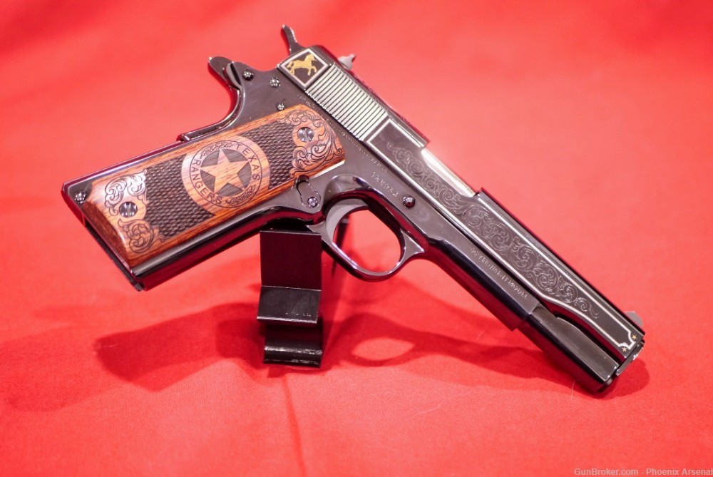 RARE Texas Ranger Winchester 1895 30-06 Colt 1911 45 ACP Set Matching SN-img-9