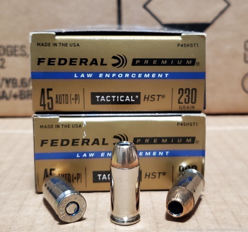 100rds - Federal HST 45 ACP 230gr +P P45HST1 FREE SHIPPING-img-0