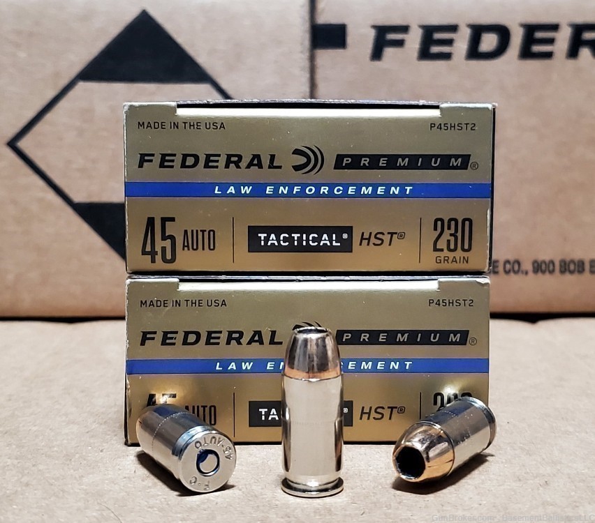 100rds - Federal HST 45 ACP 230gr P45HST2 FREE SHIPPING-img-0