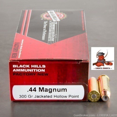 BLACK HILLS 44 MAGNUM 300 grain JHP 50 ROUNDS 44 MAG AMMO-img-0