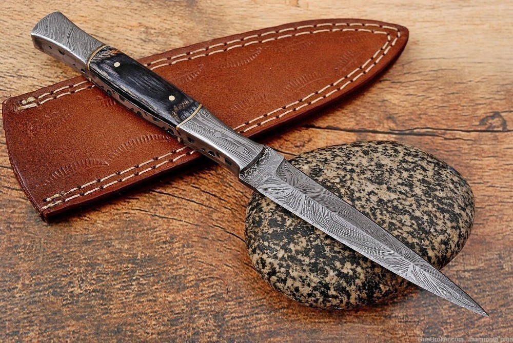  Self Defense Dagger with Leather sheath-img-1