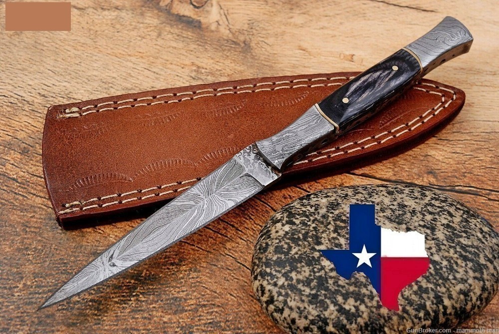  Self Defense Dagger with Leather sheath-img-0