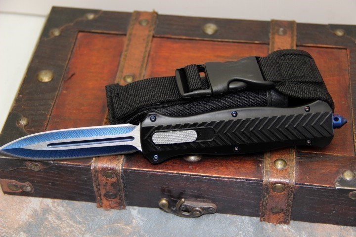 New Blue blade and hardware OTF knife -img-1