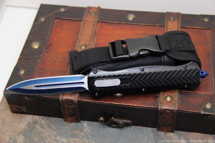 New Blue blade and hardware OTF knife -img-2