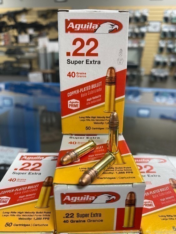 Aguila SUPER EXTRA .22LR 22 LR Ammo - 250Rds of GREATNESS High Velocity -img-1