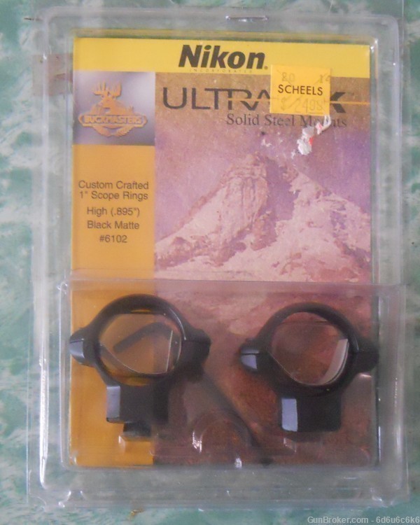 NIKON ULTRALOK - 1" high scope rings-img-0