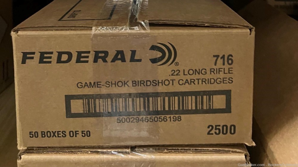 2500 Rounds Federal Small Game 12 Shot 22 LR 25 Grain 716-img-0
