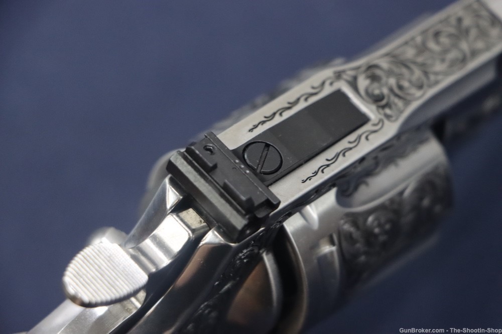 Colt Model Python Revolver Premier Grade ENGRAVED 357 Mag 3" Stag Grips SS-img-39