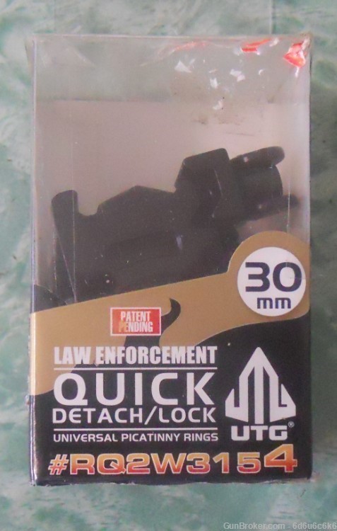 LAW ENFORCEMENT - 30mm Quick Detach/Lock  scope rings-img-0