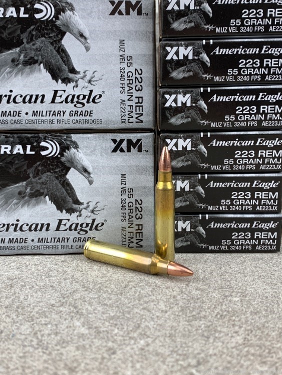 500 Round Case Federal American Eagle XM AE223JX 223 Rem 55gr FMJ-img-0