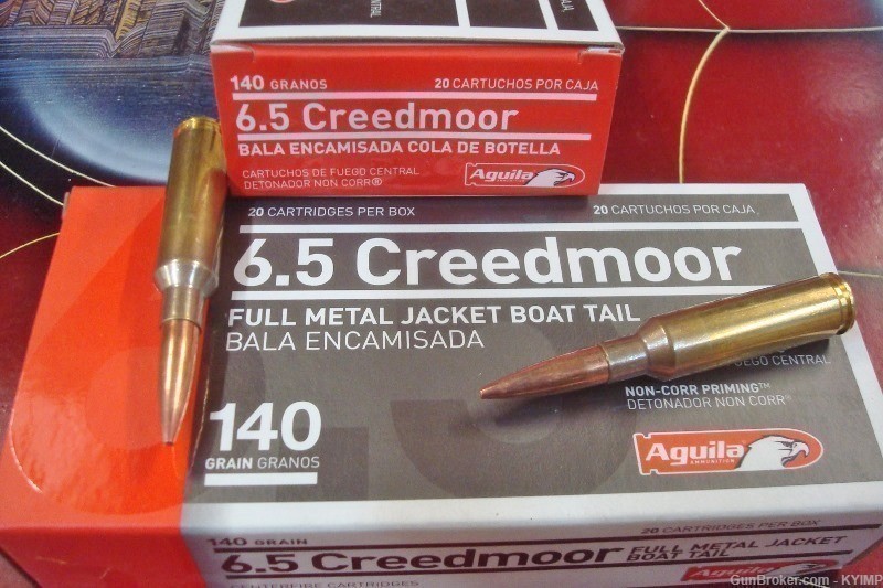 40 AGUILA 6.5 Creedmoor FMJ BT 140 grain NEW ammunition-img-1