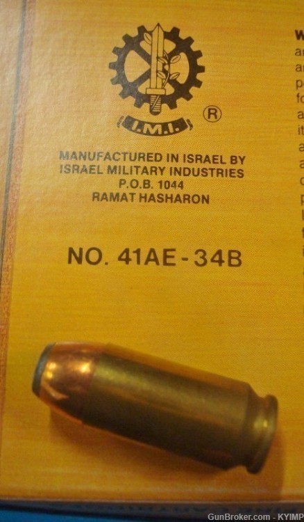 100 IMI 41 AE UZI Action Express 170 grain JHP ammunition 41AE - 34B-img-5
