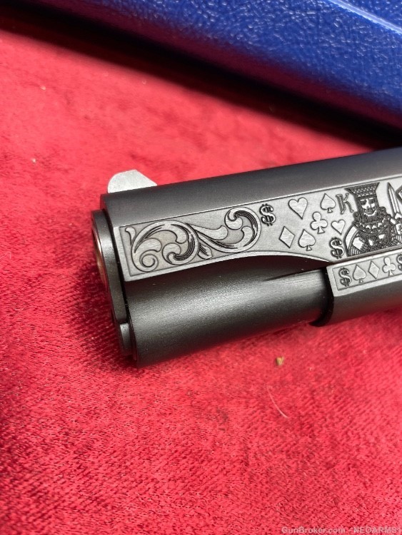 NIB Colt 1911. .45 acp Incredible Engraved ( The Gambler)!-img-1