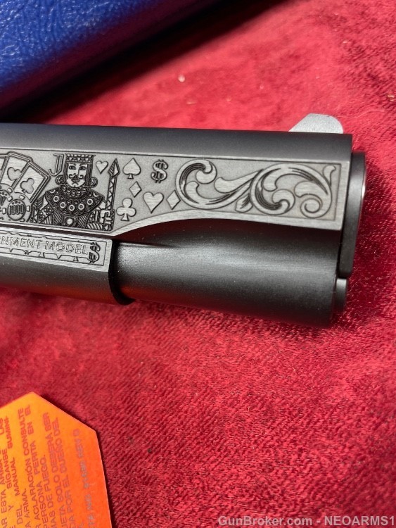 NIB Colt 1911. .45 acp Incredible Engraved ( The Gambler)!-img-14