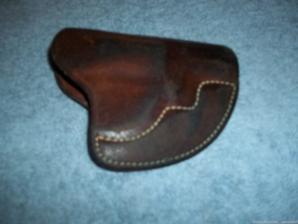 Vintage Alessi Right Hand Leather POCKET Holster Ruger Sp101 22 38 357-img-5