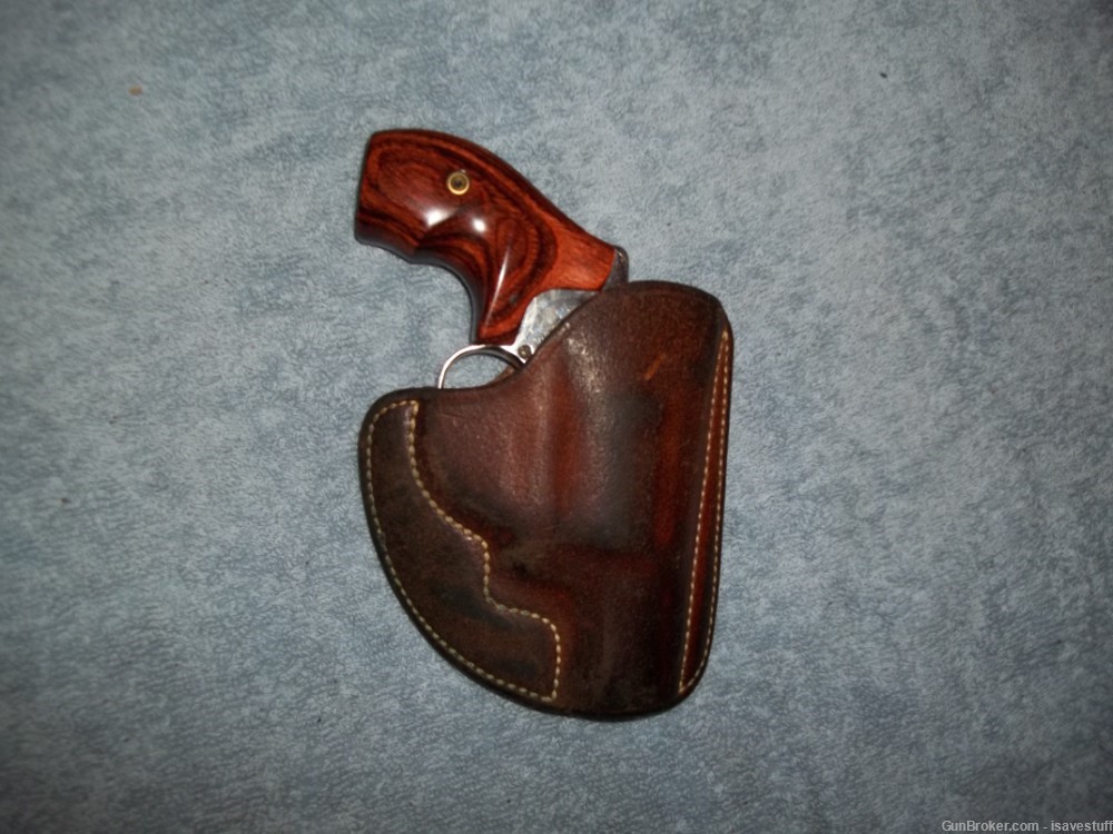 Vintage Alessi Right Hand Leather POCKET Holster Ruger Sp101 22 38 357-img-8