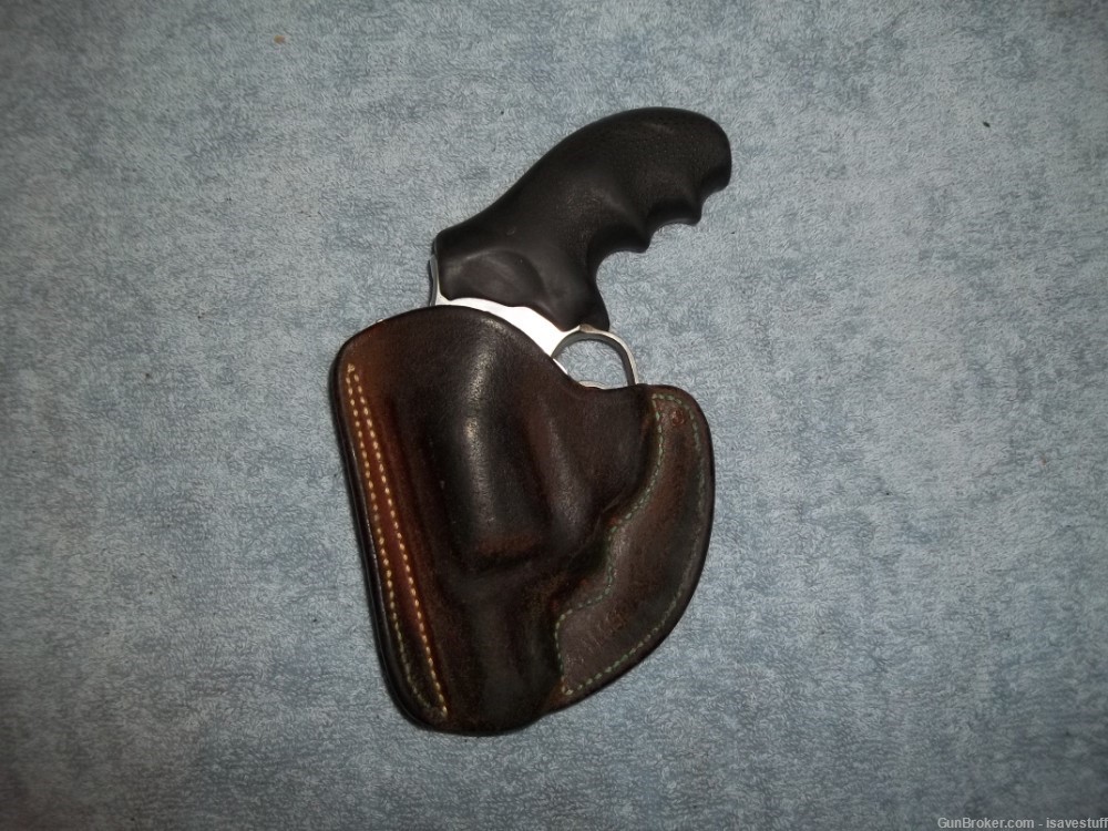 Vintage Alessi Right Hand Leather POCKET Holster Ruger Sp101 22 38 357-img-1